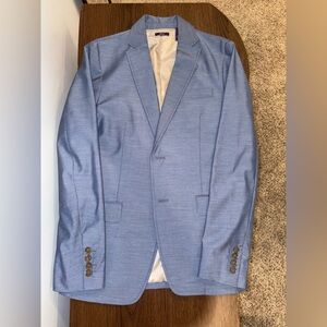 American Rag Vintage Men's Light Blue Suit Blazer
